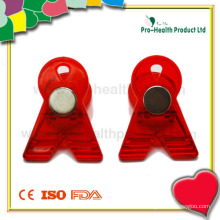 Silk Ribbon Shape Clip With Magnet (PH4219G)